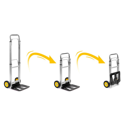Transportvogn til flytning og opbevaring - Foldbar vogn med ergonomisk håndtag og 90 kg bæreevne