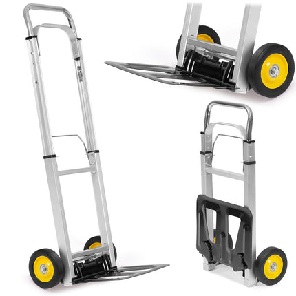Transportvogn til flytning og opbevaring - Foldbar vogn med ergonomisk håndtag og 90 kg bæreevne