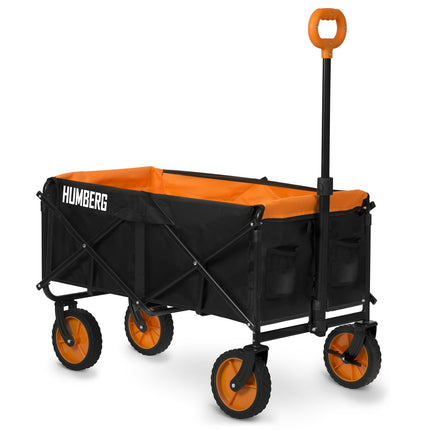 Klapvogn til transport med 100 liters kapacitet - foldbar og praktisk til have og udflugter