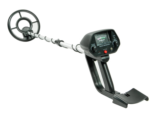Metaldetektor til hobbybrug - præcis og vandtæt med analogt display og metaldiskrimination