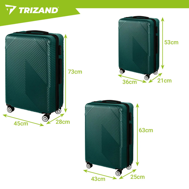 Kuffertsæt 3i1- grøn Trizand