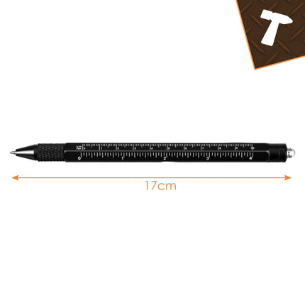 Multifunktionel pen - sort 9in1 Bigstren