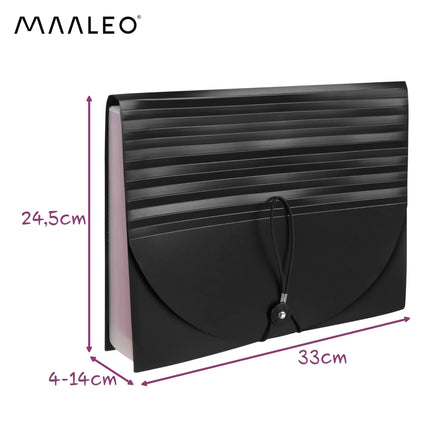 Dokumentmappe med 24 rum fra Maaleo