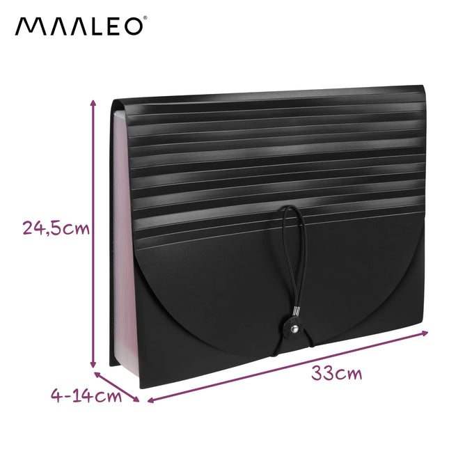Dokumentmappe med 24 rum fra Maaleo