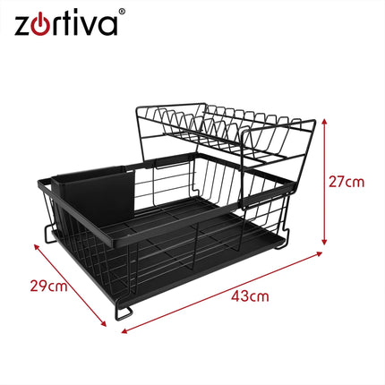 Zortiva opvasketørrer med to niveauer