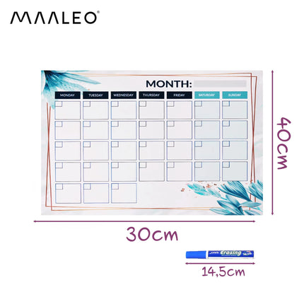 Maaleo-planlægger/kalender med magnet