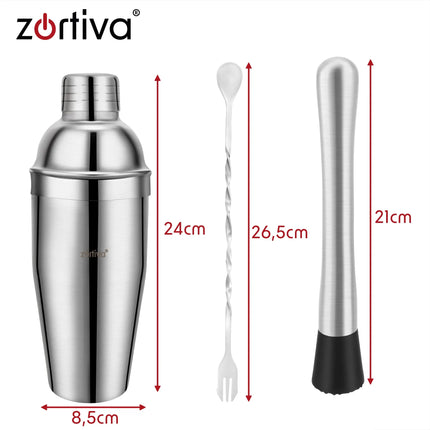 Zortiva-bartendersæt til drinks