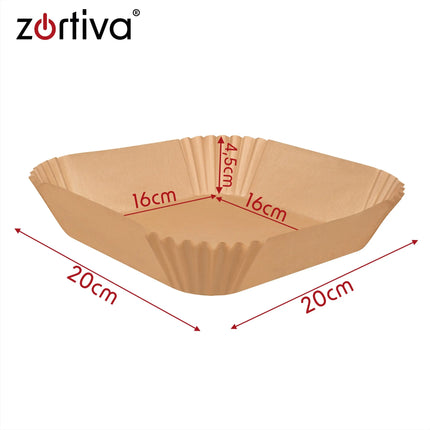 Papirindlæg til frituregryde, 20 cm, 400 stk., Zortiva