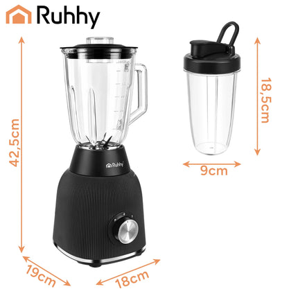 Ruhhy 1200 W blender med beholder