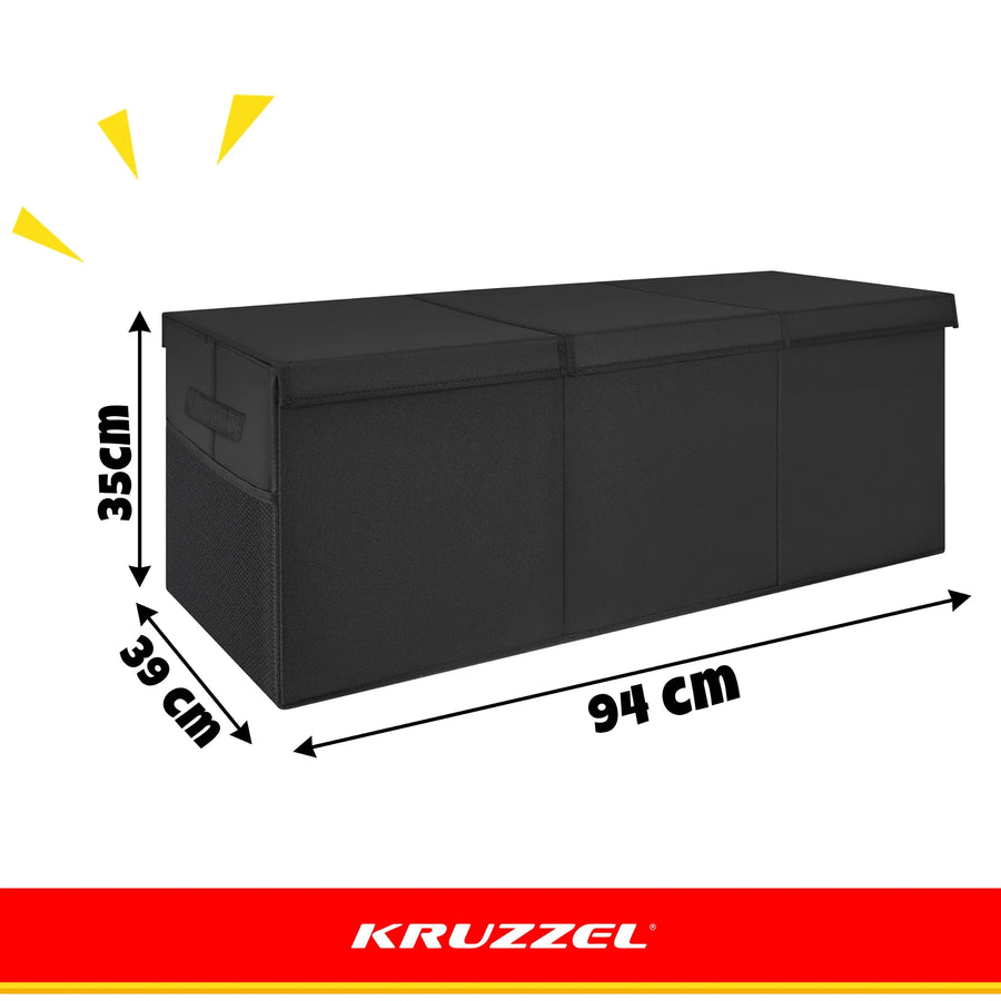 Legetøjskasse – sort Kruzzel