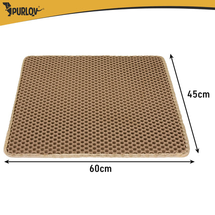 Underlag til kattebakke 60 x 45 cm – beige Purlov