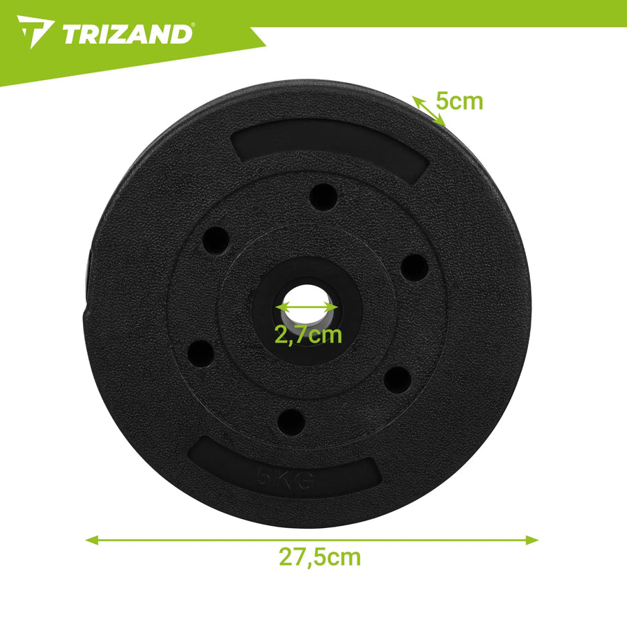 Belastning 5 kg – sæt med 4 stk. Trizand