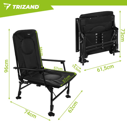 Trizand justerbar lystfiskerstol
