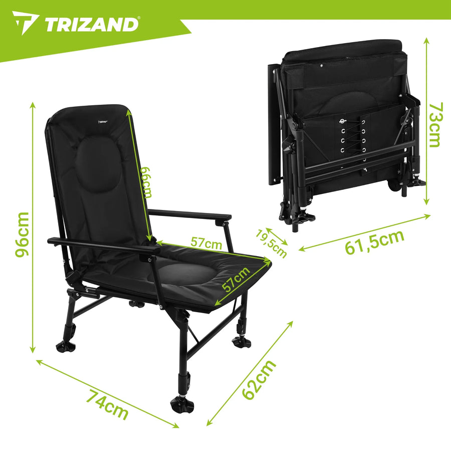Trizand justerbar lystfiskerstol