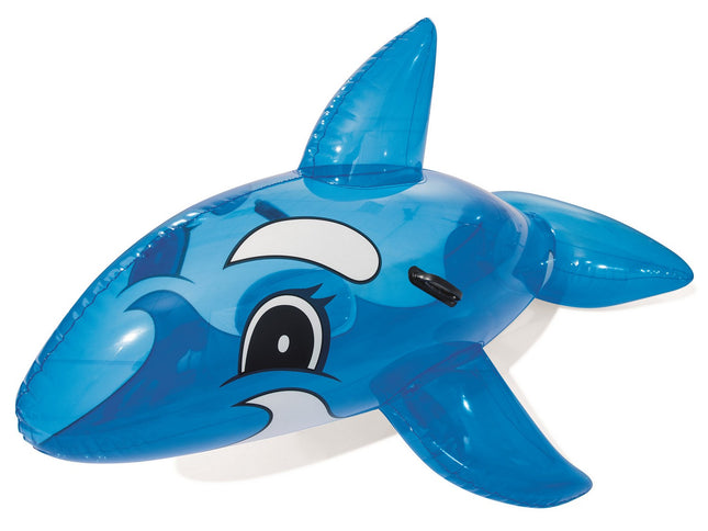 Oppustelig hval til pool og strand 157 x 94 cm – blå – Bestway