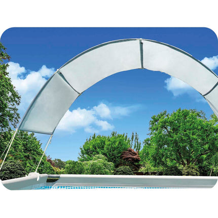 Solsejl til swimmingpool - UV-beskyttelse og vindbeskyttelse, nem installation
