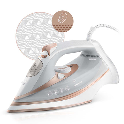 <strong>Kraftigt dampstrygejern med keramisk sål og 3000W effekt - ideelt til alle tekstiler</strong>