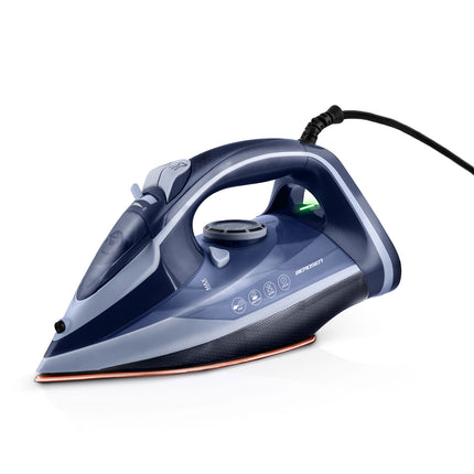 <strong>Dampstrygejern 3000W med keramisk sål og temperaturkontrol - Effektiv strygning til alle tekstiler</strong>