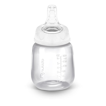 2 stk. genanvendelige 180 ml flasker med dynamisk sut til babyer