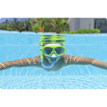 Undervandsdykkersæt med maske, snorkel og finner til dykning og snorkling