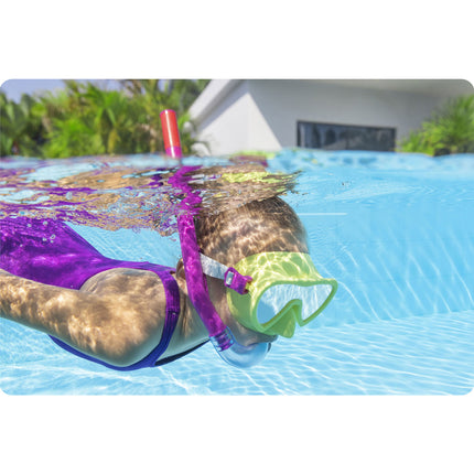 Snorkelsæt til børn med maske, snorkel og svømmefødder, str. 24–27 – Bestway