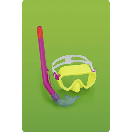 Snorkelsæt til børn med maske, snorkel og svømmefødder, str. 24–27 – Bestway