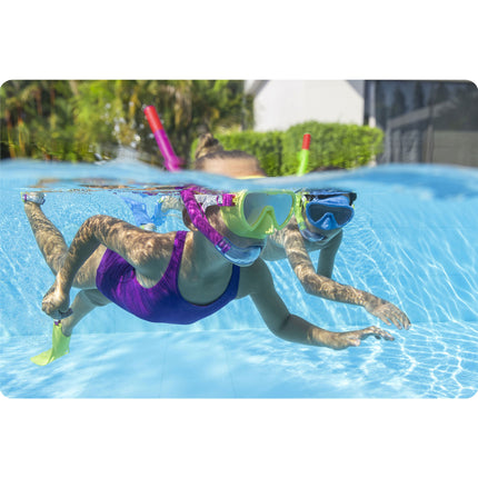Snorkelsæt til børn med maske, snorkel og svømmefødder, str. 24–27 – Bestway