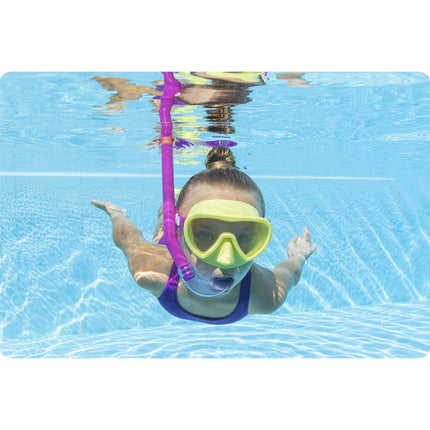 Snorkelsæt til børn med maske, snorkel og svømmefødder, str. 24–27 – Bestway