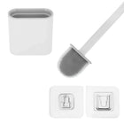 Toiletbørste i silikone med holder