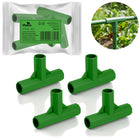 Samlestykker til plantepinde 11 mm, type 3 – 4 stk., længde 70 mm, til tomater og planter – grøn