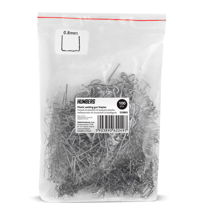 Hæfteklammer til plastsvejsemaskine - 100 stk. C-type, rustbestandige og universelle til reparationer